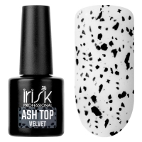 IRISK professional, Топ вельветовый декоративный без липкого слоя Velvet Ash Top №01-black, 10 гр