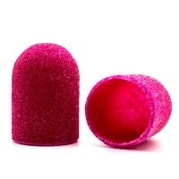 Silver Kiss, Колпачок абразивный на тканевой основе 16 мм, розовый 120 грит