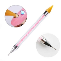 Soline Charms, Универсальная кисть дотс и восковой карандаш, розовая