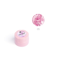 ADRICOCO, Гель для дизайна ногтей Glow Bomb №05 Розовый кристалл (6 мл.)