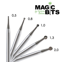 Magic Bits, Шар твердосплавный с продольно-поперечной насечкой, d1,3 мм
