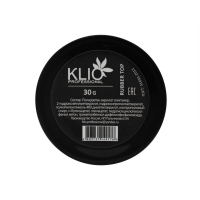 Klio, Топ каучуковый для гель-лака с широким горлышком, 30 мл