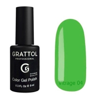 Grattol, Гель-лак витражный Color Gel Polish Vitrage 04, 9 мл