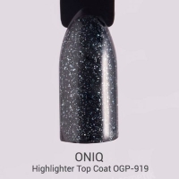 ONIQ, Топ для гель-лака с легким шиммером (10 мл)