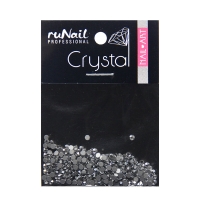 RuNail, Дизайн для ногтей стразы серебряные 1,5 мм, 288 шт, №4102