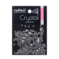 RuNail, Дизайн для ногтей стразы серебряные, 2 мм, 288 шт, №4104