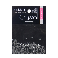 RuNail, Дизайн для ногтей стразы черные, 1,5 мм, 288 шт, №4106