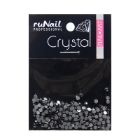 RuNail, Дизайн для ногтей стразы черные, 1,8 мм, 288 шт, №4107