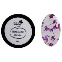 Klio, Топ без липкого слоя с сухоцветами Flowers Top Lavender (лаванда), 15 мл