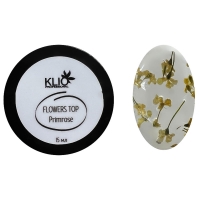 Klio, Топ без липкого слоя с сухоцветами Flowers Top Primrose (примула), 15 мл