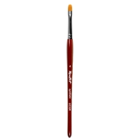 Roubloff, Кисть рыжая синтетика, овальная, ручка фигурная бордовая, 4 мм