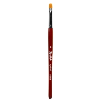 Roubloff, Кисть рыжая синтетика, овальная, ручка фигурная бордовая, 6 мм