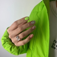 Monami, Гель-лак Burlesque Silver, 8 г