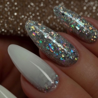 Monami, Гель-лак Burlesque Silver, 8 г
