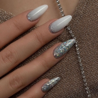 Monami, Гель-лак Burlesque Silver, 8 г