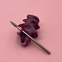 Кристалл, Алмазная фреза (пламя острое, каплевидное), D2,1, L080, мягкая, 856.104.261.080.021(242)