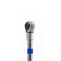 Кристалл, Твердосплавная Фреза Шар, средняя, 4,0 с простой нарезкой для снятия гель лака с ногтей