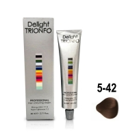 Constant Delight, Крем-краска DELIGHT TRIONFO для окрашивания волос 5-42 светло-коричневый бежево-пепельный 60 мл