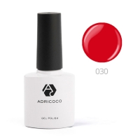 ADRICOCO, Цветной гель-лак №030 классический красный (8 мл)
