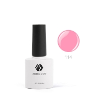 ADRICOCO, Цветной гель-лак №114 розовая азалия (8 мл)