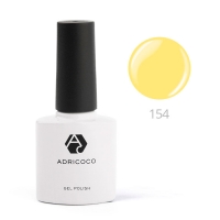 ADRICOCO, Цветной гель-лак №154 сочный лимон (8 мл)