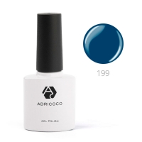 ADRICOCO, Цветной гель-лак №199 классический синий (8 мл.)