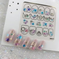 Кристалл Nails, Наклейка 5D стикер для дизайна ногтей SP 077