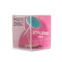 Staleks, Диск педикюрный пластиковый PODODISC EXPERT М в комплекте со сменным файлом 180 грит 5 шт (20 мм)