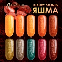 GRATTOL, Гель-лак Luxury stones, Yashma 01 (9 мл)
