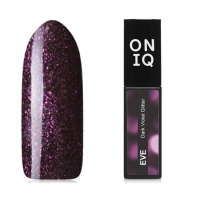 ONIQ, Гель-лак Eve №126S, Dark Violet Glitter (6 мл)
