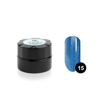 TNL, Гель-краска для тонких линий Voile №15 паутинка (синий металлик), 6 мл