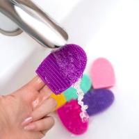 TNL, Мини-перчатка для мытья кистей - сиреневая